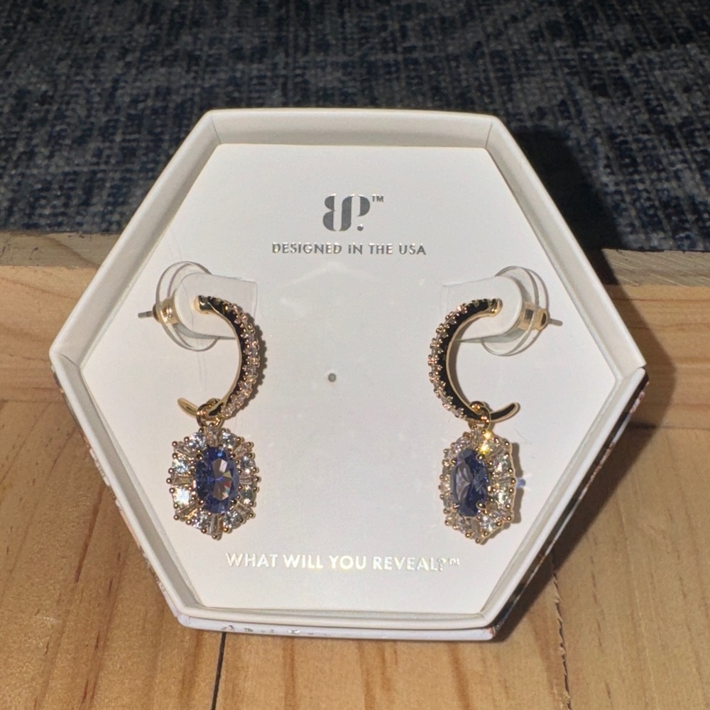 BP Gold and Blue Earrings